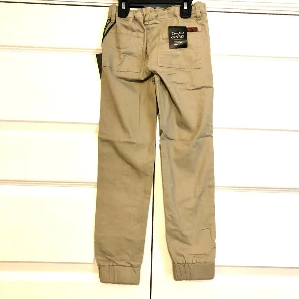 NWT 7 FOR ALL MANKIND Comfort Super Stretch Chinos Khaki Pant Classic Jogger 8